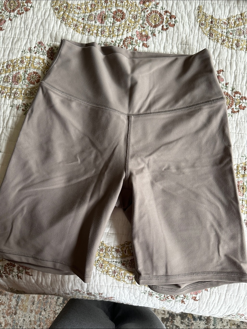 YPB Abercrombie Seamless High-Waist Biker Shorts - Taupe